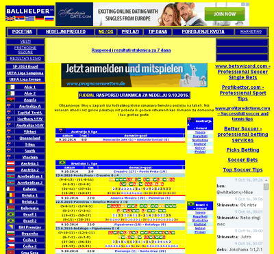 Pomoćnik za sportske prognozere &#8211; Ballhelper.com