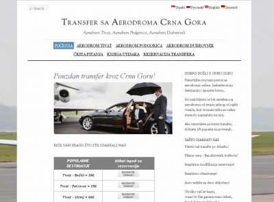 Taxi Transfer sa Aerodroma Crna Gora