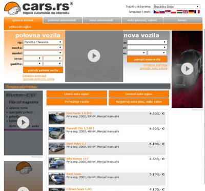 Cars.RS &#8211; Besplatni auto oglasi