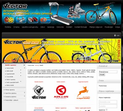 Vector &#8211; bicikli, fitnes i sportska oprema